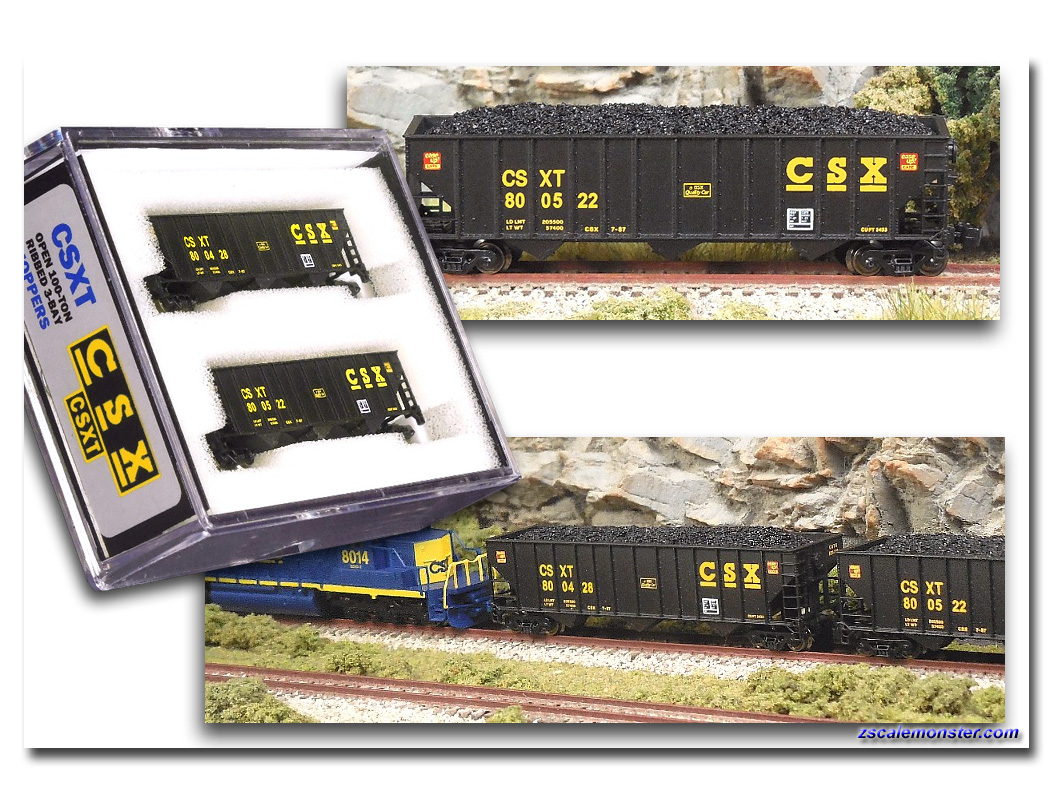 Motrak Models Realistic Coal Loads For Con-Cor 100 Ton 3-Bay Hopper – HO Scale