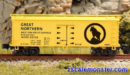 Z Scale Full-Throttle FTB9017-2 NP Northern Pacific 34' Wood Reefer 2-Car Pack 