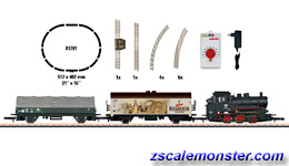 Z scale train miniature 2X diferente forklift 