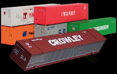 ALL COLORS AVAILABLE! 40' Shipping Containers NEW Z Scale 1:220 2 SILVER 