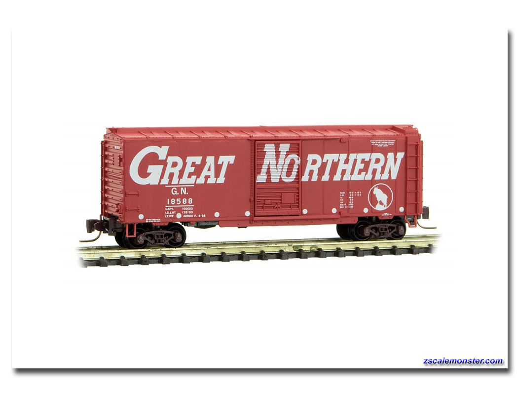 503 00 101 GREAT NORTHERN 11157 ~ 40' BOXCAR  ~ MTL MICRO TRAINS Z SCALE 