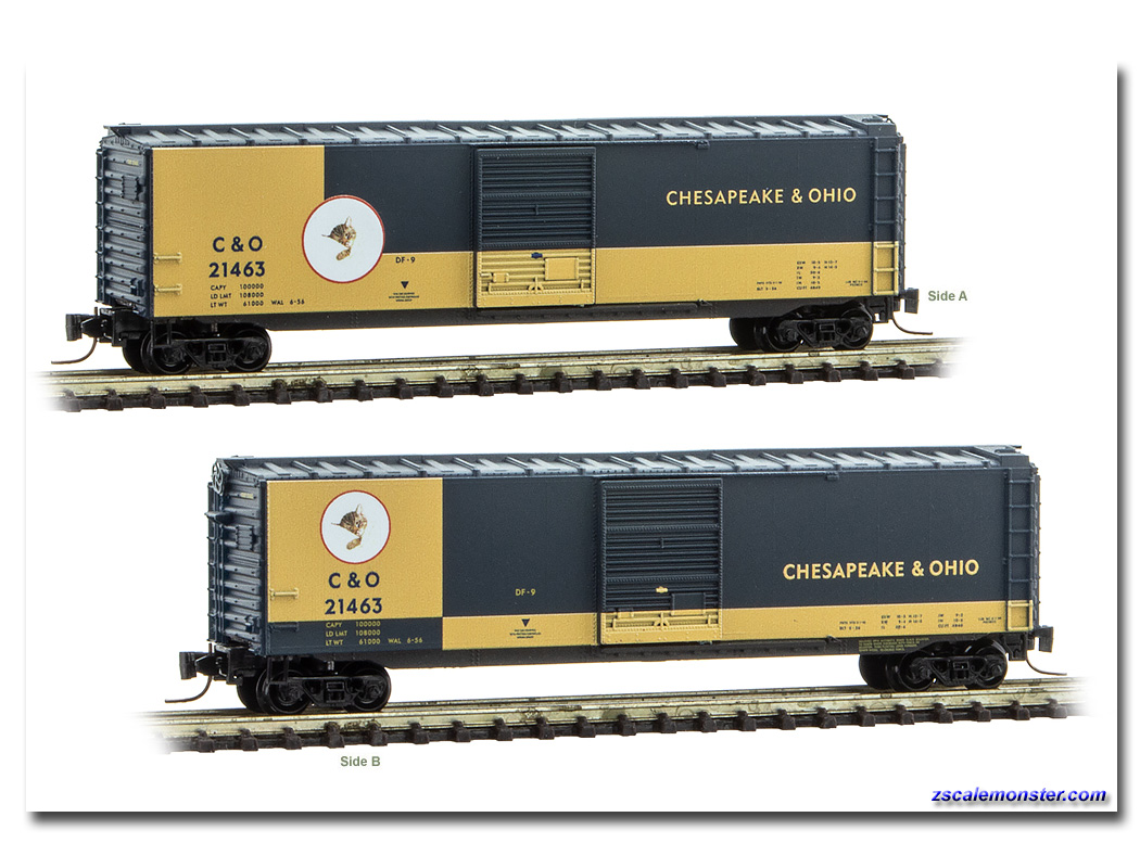 Micro-Trains MTL Z Scale C&O Cameo Series #1 50' Boxcar 50500421