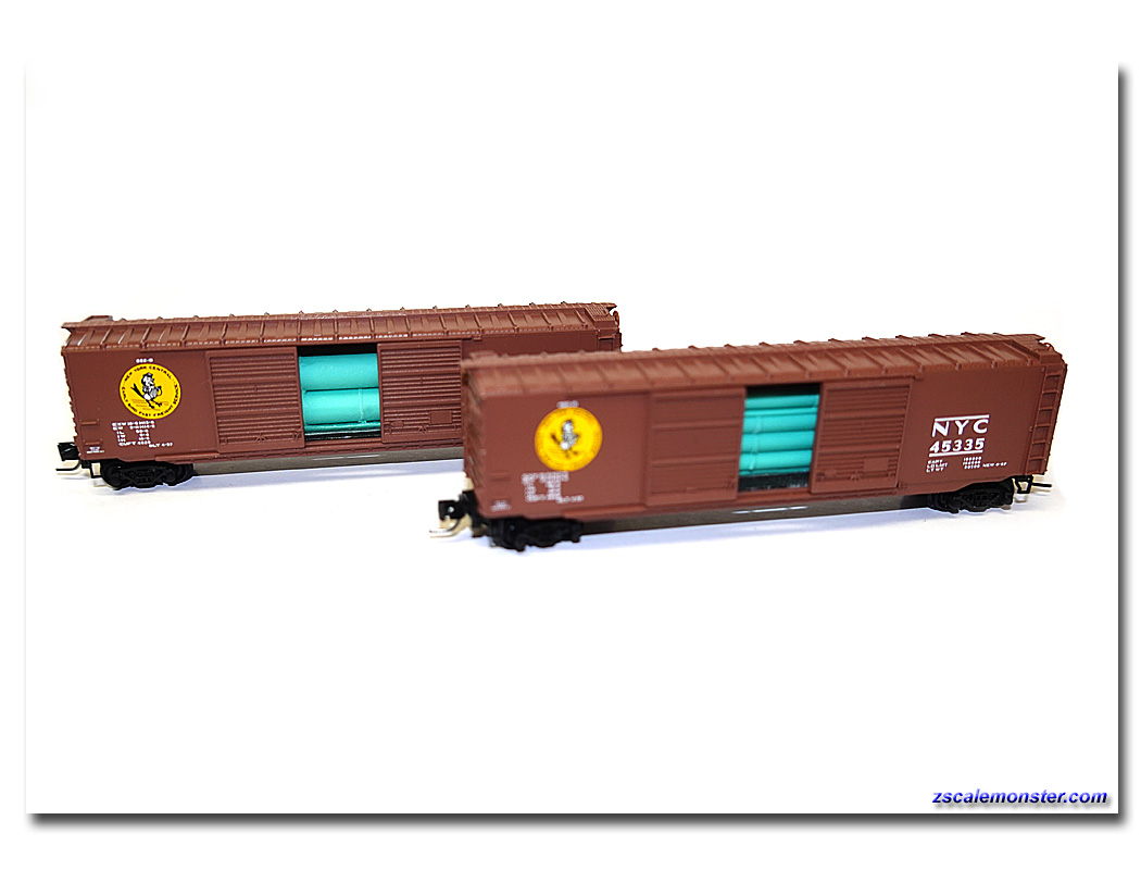 506 00 141 D&RGW 63505 ~ 50' BOXCAR w/ LOAD  ~ MTL MICRO TRAINS Z SCALE