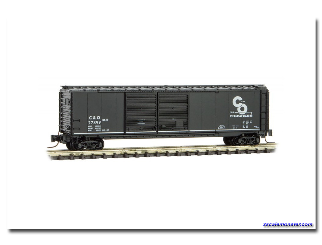 Z Scale MICRO-TRAINS LINE 506 00 391 CHESAPEAKE & OHIO 50' DBL Door Box Car 