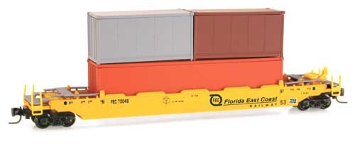 Micro-Trains MTL Z-Scale 70ft Husky Stack Intermodal Well Car Undecorated 
