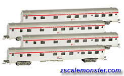 Z MICRO-TRAINS LINE 994 00 105 SOUTHERN PACIFIC Lightweight 4-Car Runner Pack 