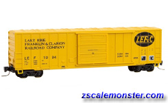 Z Scale MICRO-TRAINS LINE 510 00 370 LAKE ERIE FRANKLIN & CLARION 50' Box Car 
