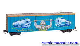 MICRO-TRAINS Line 510 44 229 Weathered RAILBOX 50' Box Car w/Graffiti Z Scale 