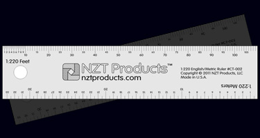 NEW Long Scale Ruler For Modelers in N Scale 1/160 