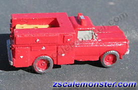 40/50's FIRE TENDER Z-5006 Easy to build Z Scale kit by Randy Brown 